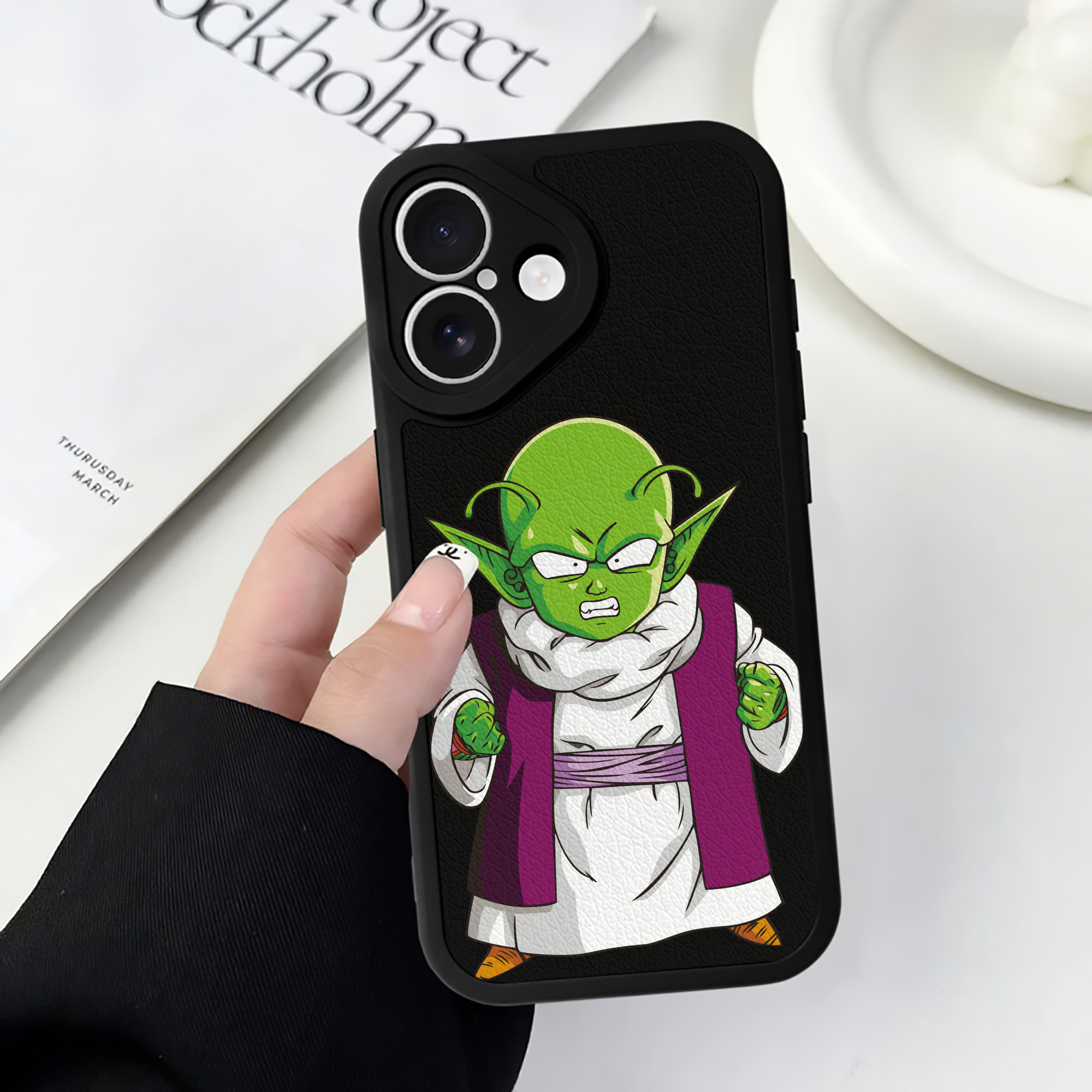（画像用） ドラゴンボール ピッコロ DRAGON BALL Piccolo 【iPhone 16シリーズ対応】シリコンスマホケース（レザー調） 材質：シリコン